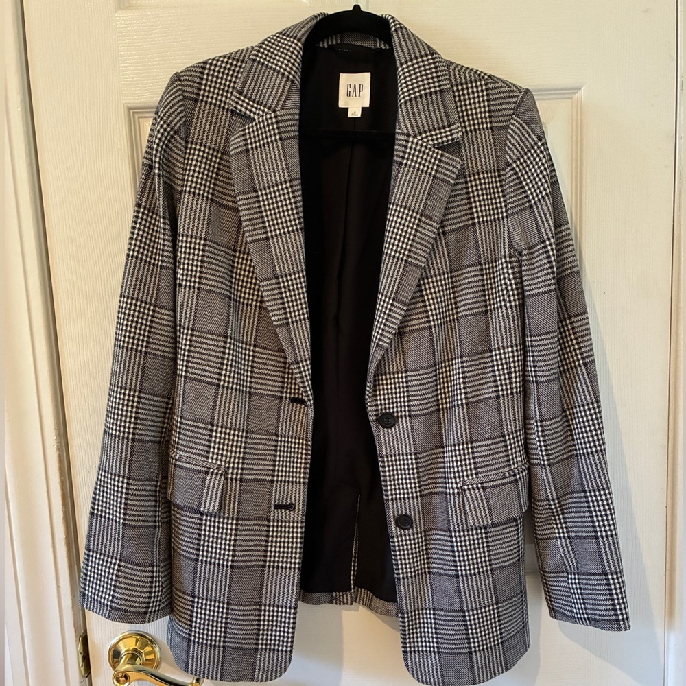 Gap Plaid Blazer - image 1